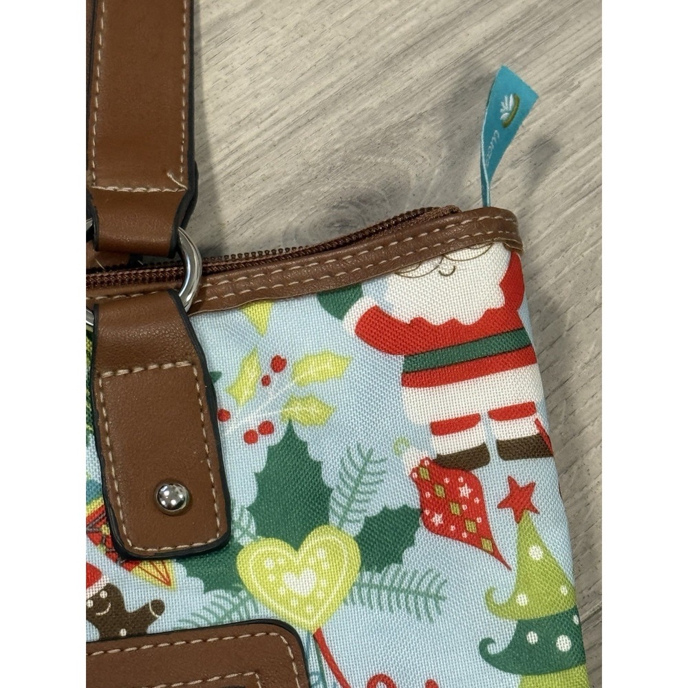 Lily Bloom Christmas Santa Shoulder Bag Purse - Picture 5 of 16